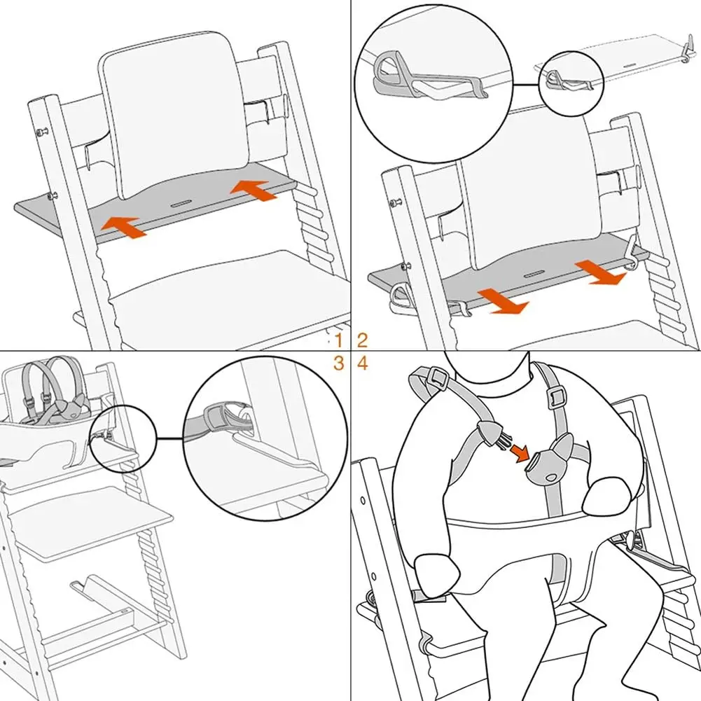 Stokk hebillas de seguridad para silla infantil - imagen 2