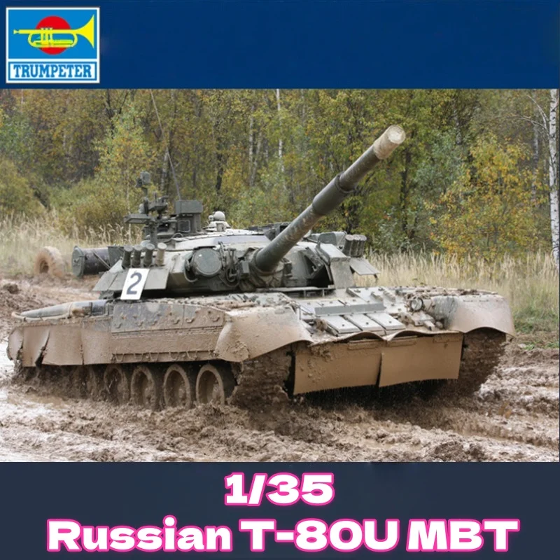 Maqueta de tanque T-80U plástico TRUMPETER, MBT ruso - imagen 3