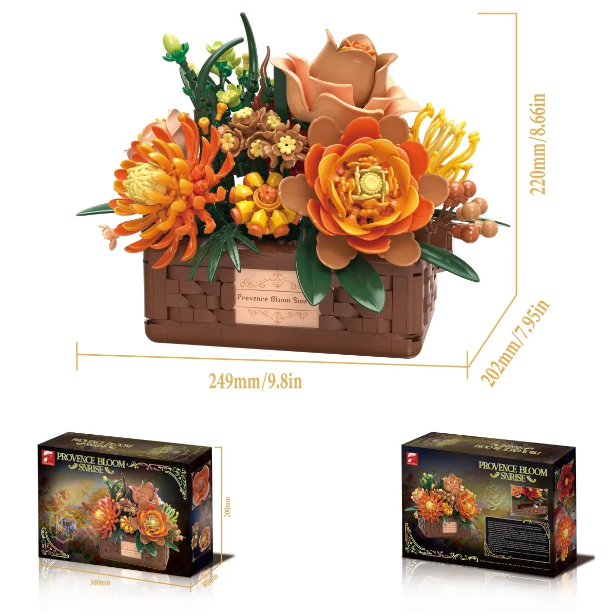 Bloques de construcción florales para crear ramos con rosas y peonías - imagen 4