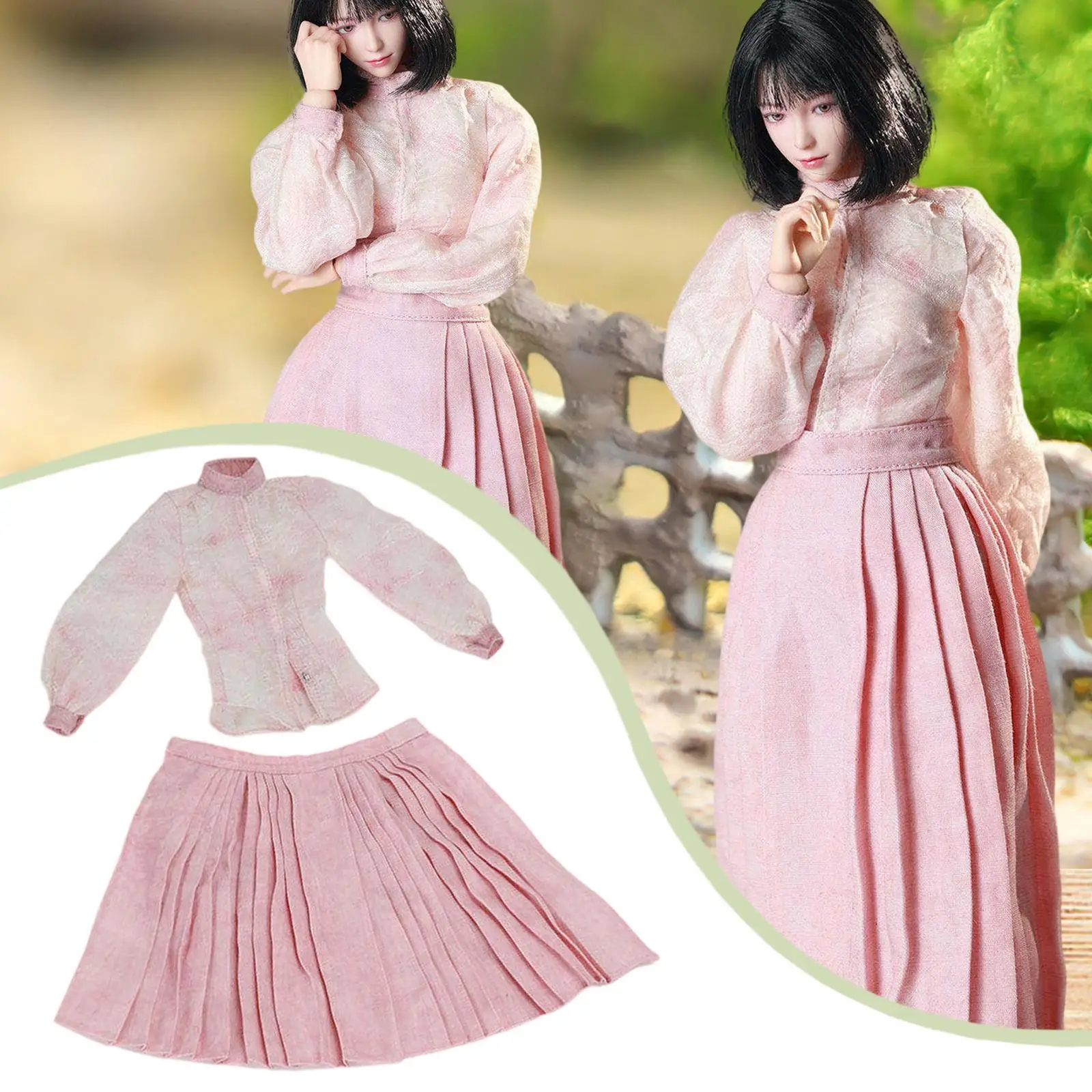 Ropa para muñecas: conjunto Hanfu con falda larga y blusa