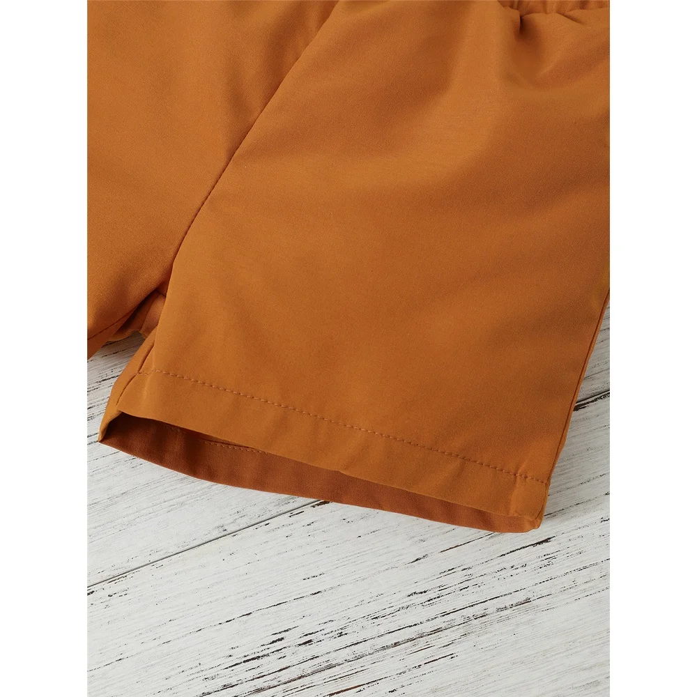Conjunto escolar niño 4-7 años: camisa rayas + pantalón corto - imagen 3