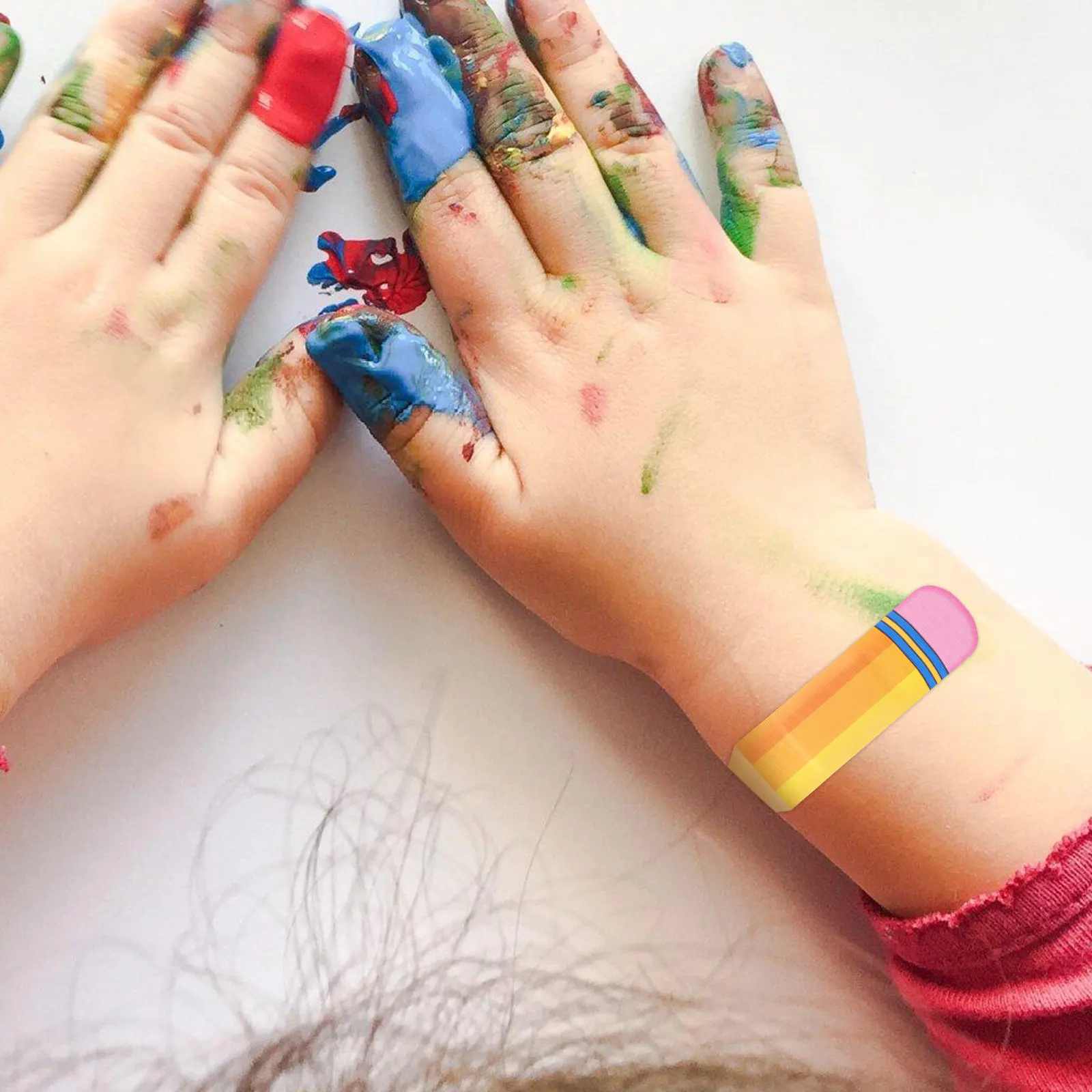 Tiritas infantiles con diseño de lápiz impermeables y transpirables - imagen 2