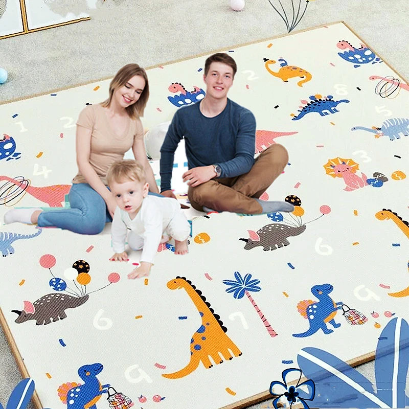 Alfombra de juego gruesa plegable para gatear, antideslizante - imagen 5