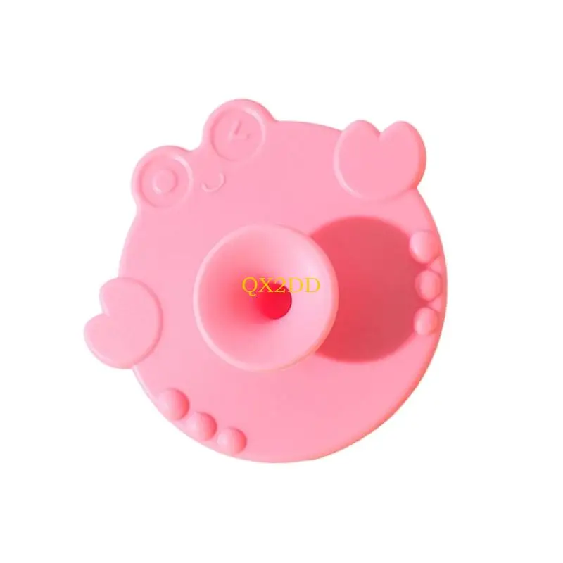 QX2D Cepillo de silicona infantil para limpieza y masaje de baño - imagen 4