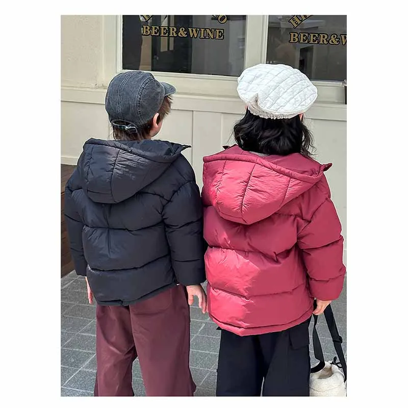Abrigo acolchado con capucha para niños ropa de invierno cálida - imagen 3