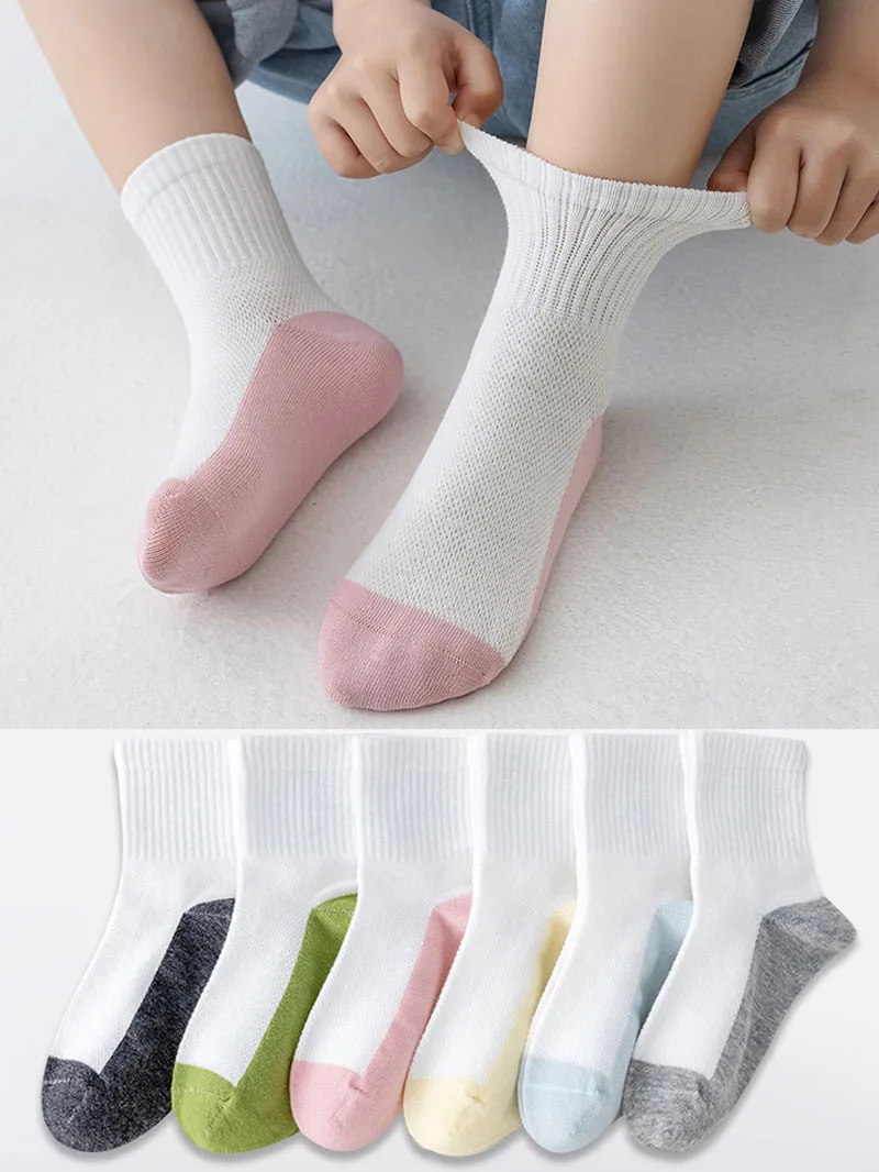 Calcetines de verano en malla para niños y niñas, ventilación - imagen 3