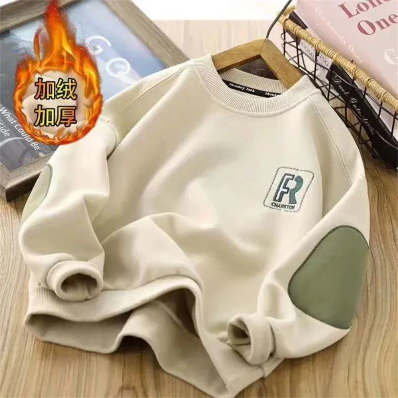 Sudadera infantil en color gris claro vista frontal