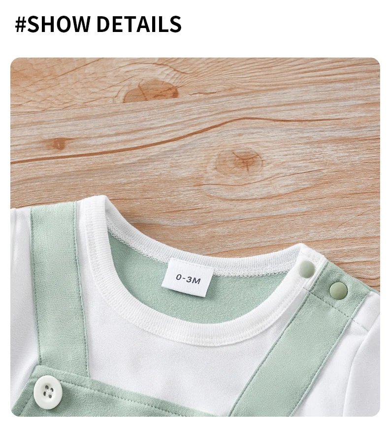 Mono de una pieza manga corta para bebé
