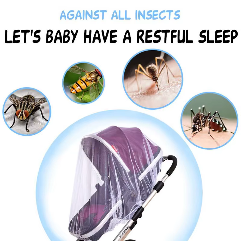 Mosquitera para cochecito de bebé – Protección completa antisuélo y viento - imagen 2