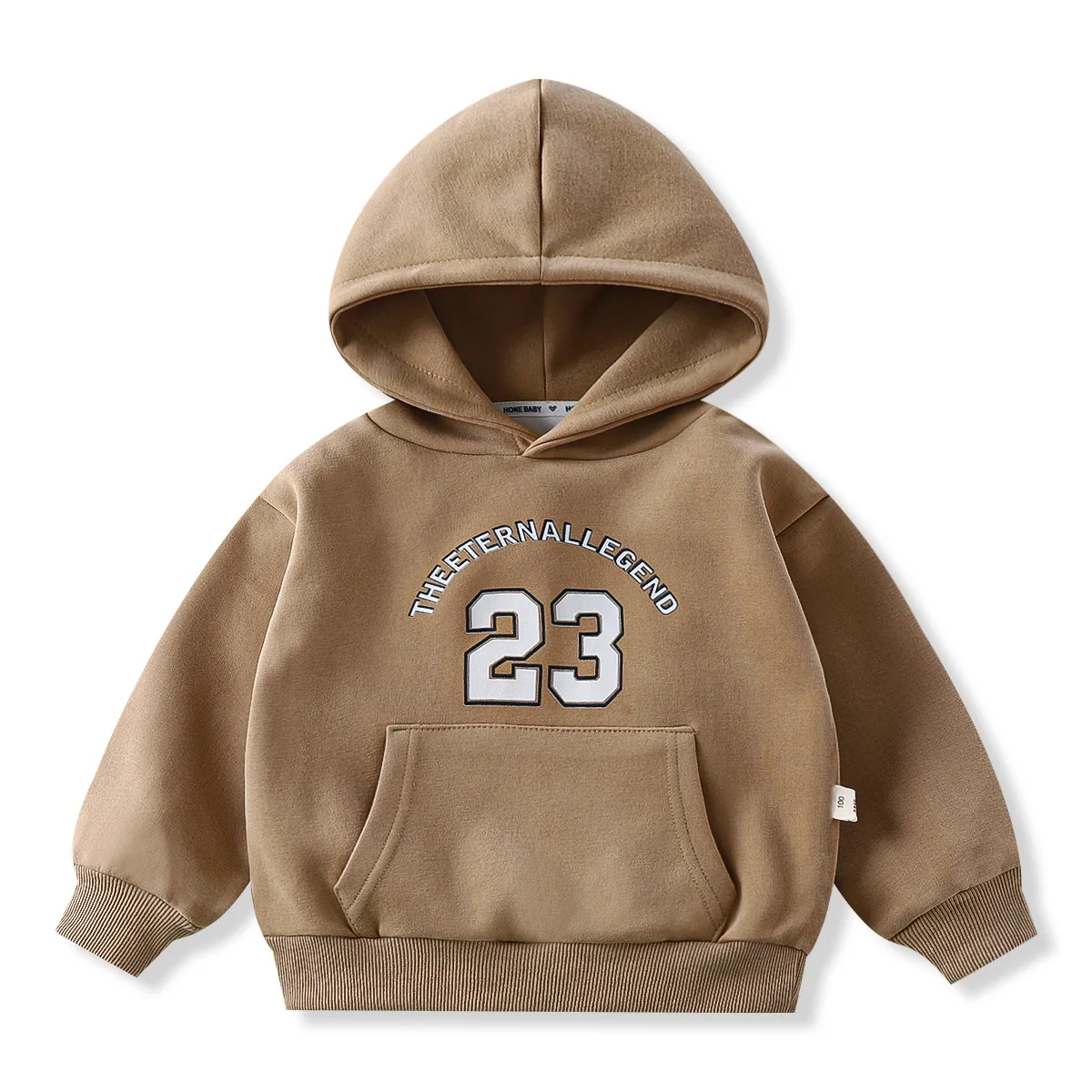 Sudadera infantil con capucha acolchada de invierno, jersey cálido - imagen 5