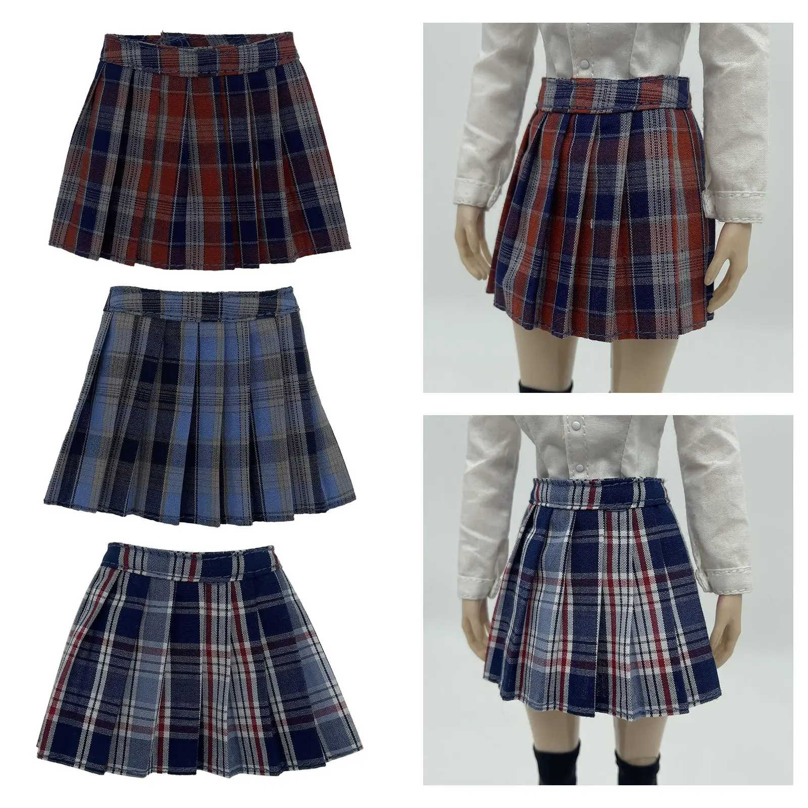 Ropa de muñeca falda corta artesanal para figuras femeninas - imagen 4
