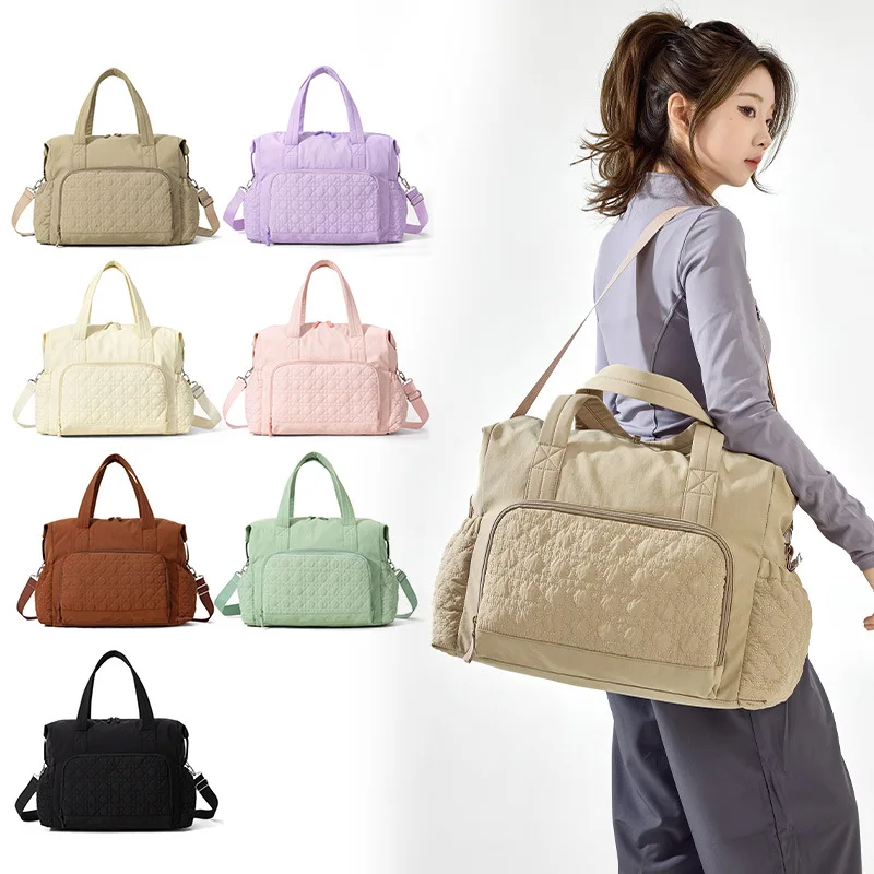 Bolsa de viaje impermeable con compartimento seco y húmedo para pañales