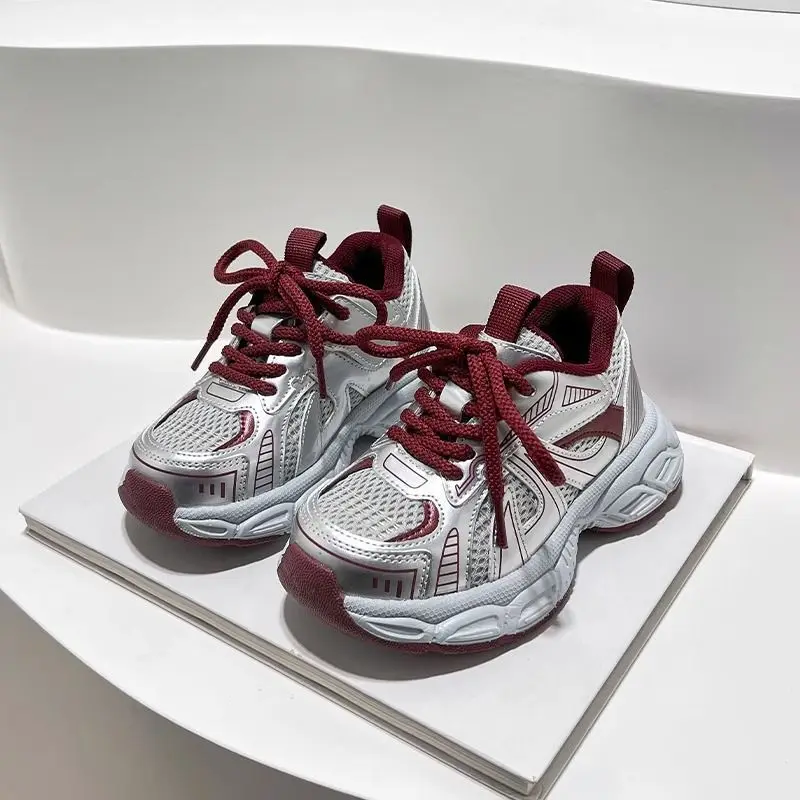 Zapatillas deportivas infantiles ligeras y transpirables estilo chunky - imagen 4