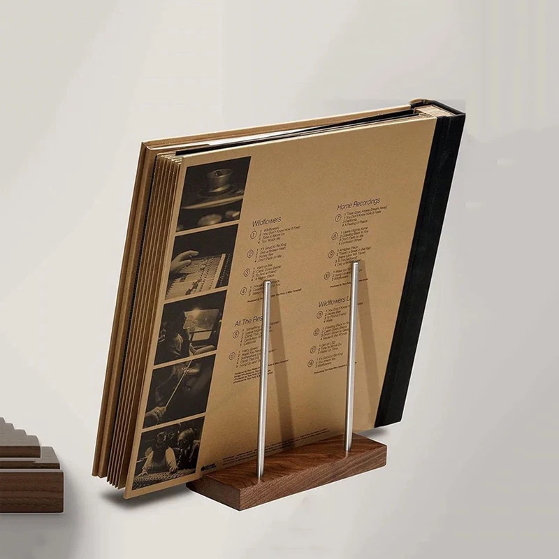 Soporte vinilo elegante para discos lujo en decoración hogar - imagen 4