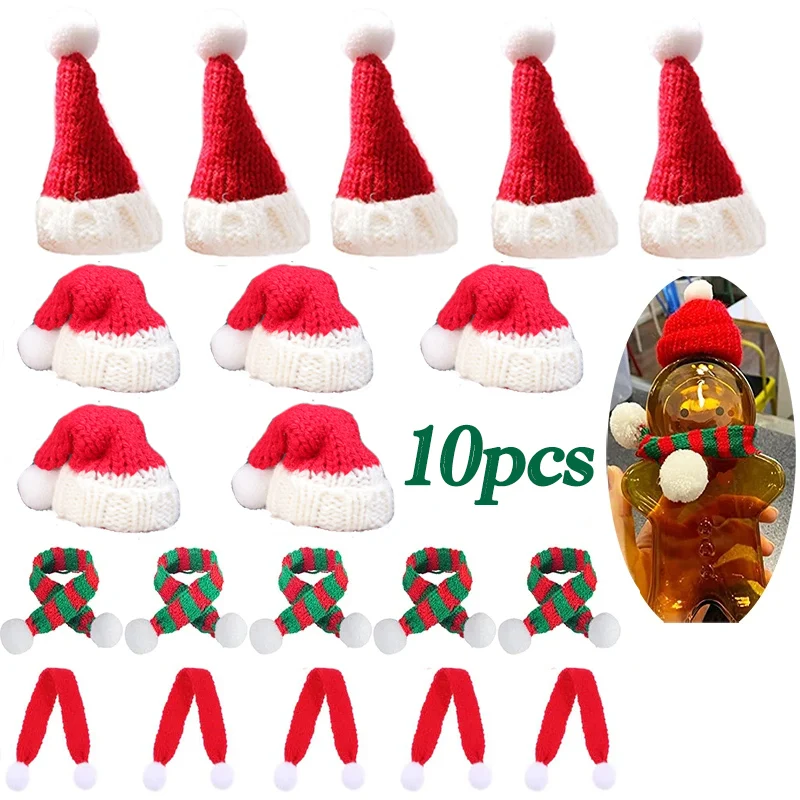 Sombreros mini de punto para muñecas – Decoración Navideña infantil - imagen 4