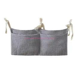 Bolsa colgante para cuna con organizador multiusos de cabecero