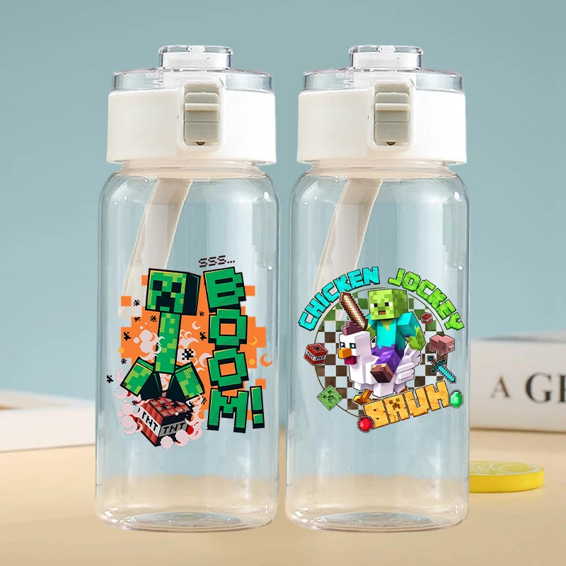 Botella de agua transparente temática de juego portátil para niños - imagen 4