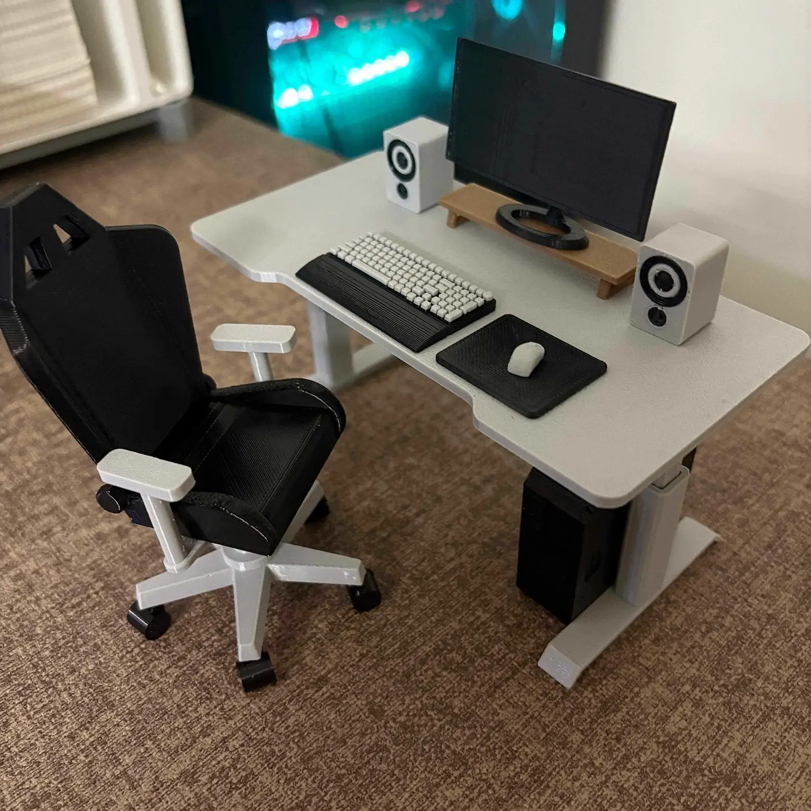 Decoración de escritorio para casa de muñecas en miniatura - imagen 5