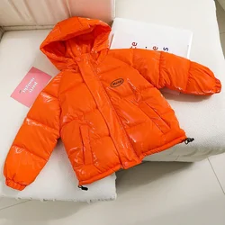 Chaqueta de plumón acolchada infantil con capucha para invierno