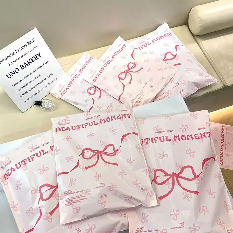 Bolsa postal impermeable para ropa con lazo y corazón - imagen 5