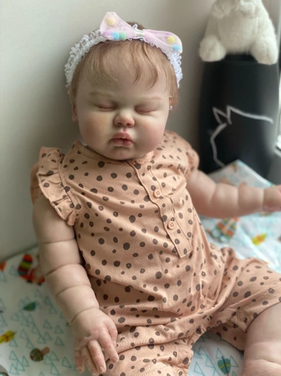 Kit de muñeca Reborn NPK sin terminar y cuerpo de tela blanda