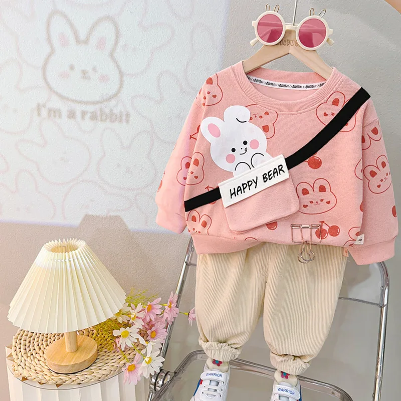 Conjunto de ropa infantil con camiseta y pants – Dibujo animado para niño y niña - imagen 5