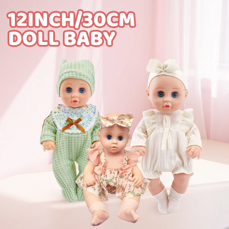 Muñeca de vinilo con ropa, ideal para casa de muñecas - imagen 5