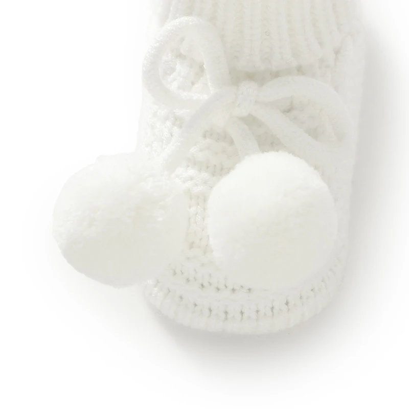 Zapatos primeros pasos bebé antideslizantes de punto suaves y cálidos - imagen 2