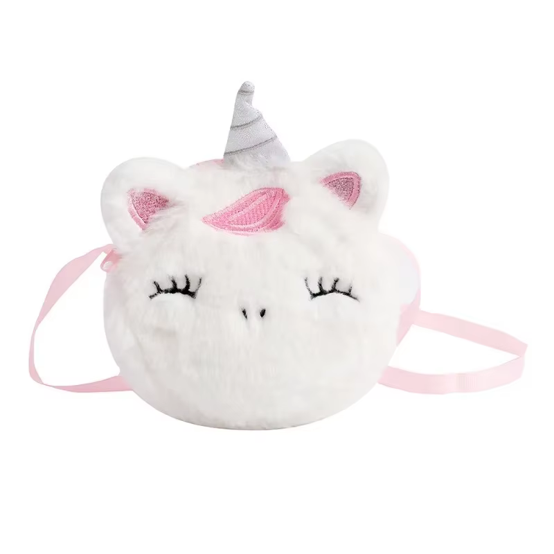 Bolso infantil de felpa con unicornio – Monedero para niños - imagen 5