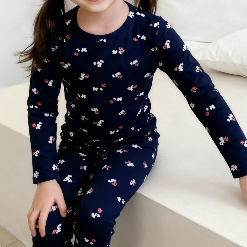 Ropa interior térmica infantil para otoño e invierno, niñas y niños - imagen 2