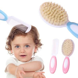 Conjunto cepillo y peine de bebé – masajeador suave en la cabeza