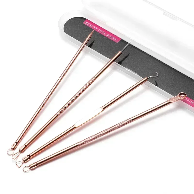 Extractor de puntos negros con cuchara para vacío oro rosa - imagen 2