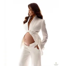 Vestido de embarazo para sesión de fotos de maternidad ajustable