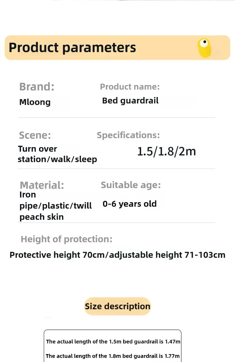 Barandilla instalada en cama individual mostrando su ajuste firme