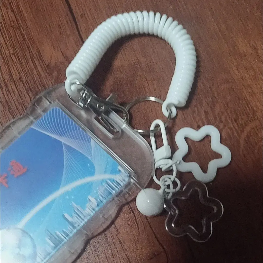 Porta carnet transparente con llavero para tarjeta de identificación - imagen 3