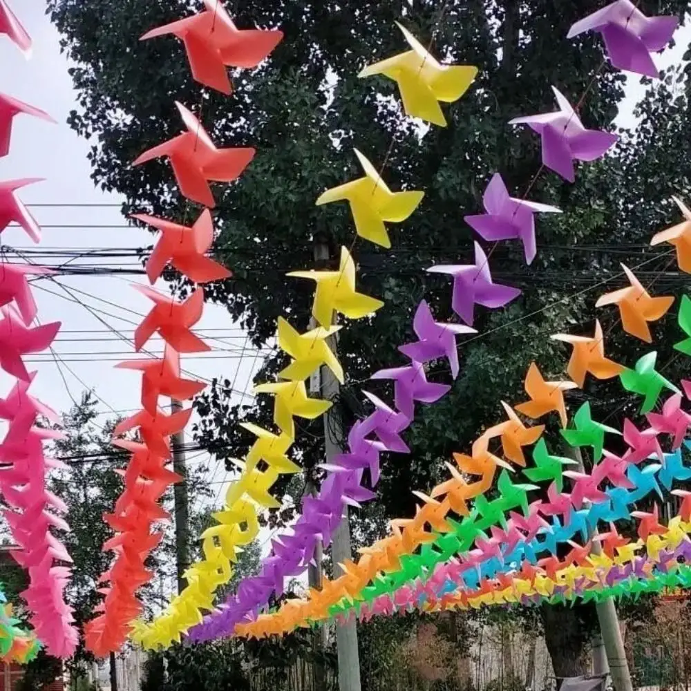 Molinillos de viento para arco o pasillo con cuerdas metálicas - imagen 2