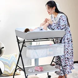 Mesa cambiador bebé plegable lavable para baño y cambio