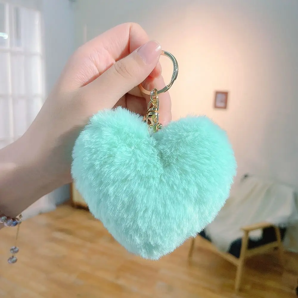 Colgante bolso felpa corazón suave llavero peluche bebé - imagen 5