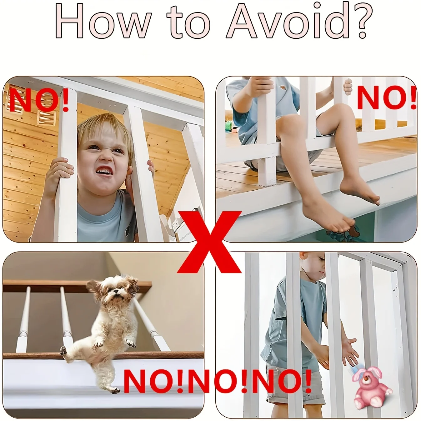 Red de seguridad para escaleras, malla infantil niños y mascotas - imagen 4