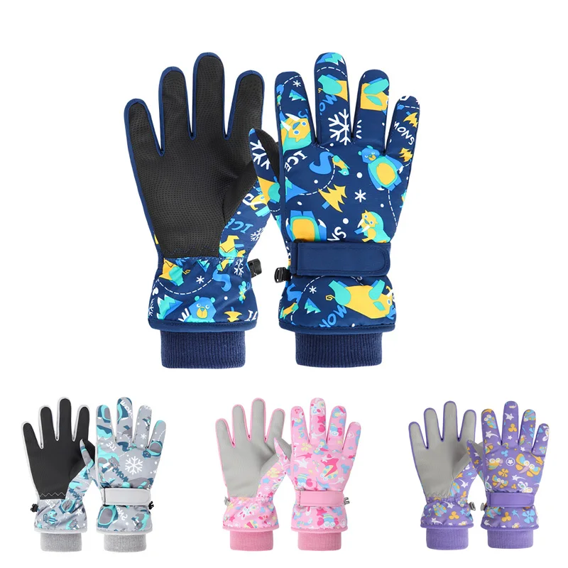 Guantes de esquí infantiles – Impermeables y cálidos - imagen 3
