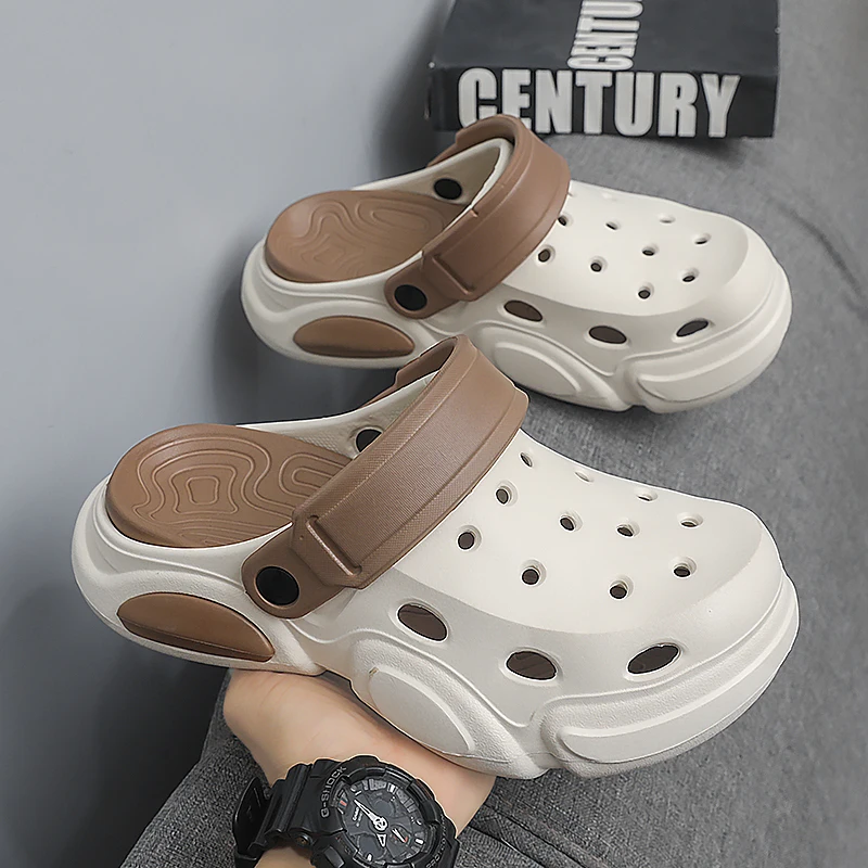 Sandalias de hombre punta cerrada antideslizante suela gruesa - imagen 5