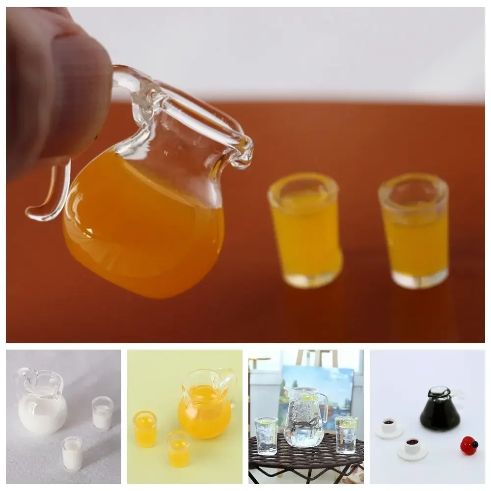 Juego de zumo naranja en miniatura para muñecas - imagen 3