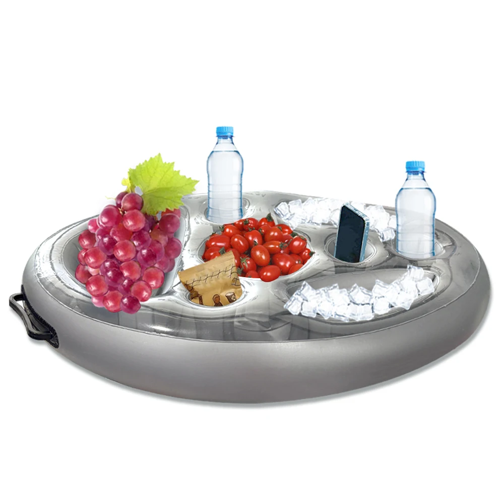 Bandeja inflable para servir con hielo