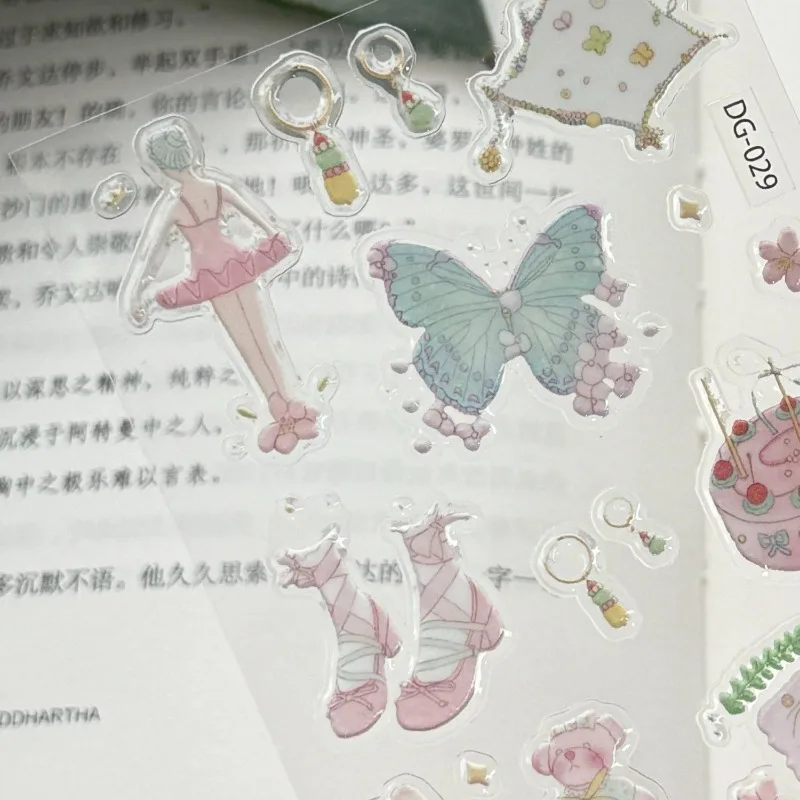 Pegatinas 3D impermeables de gel con dibujos de ballet - imagen 4