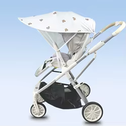 Toldo para carrito de bebé con protección UV y crema solar cartoon
