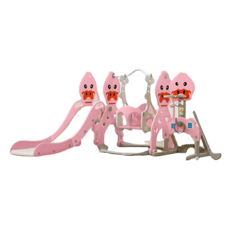 Tobogán con columpio infantil musical para interior y exterior - imagen 3