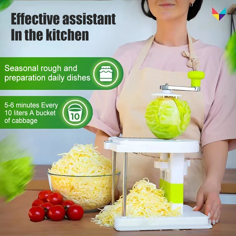 Rallador de repollo y cortador de verduras – Utensilio de cocina - imagen 5