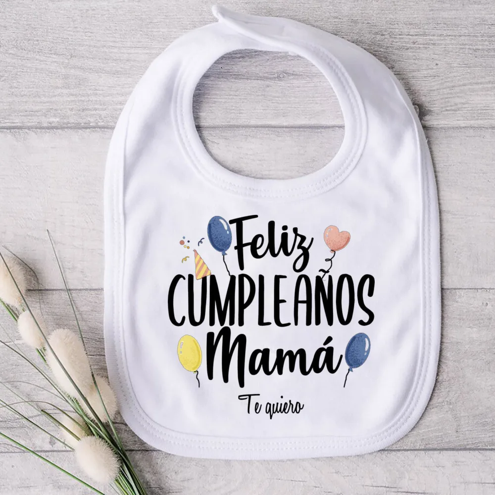 Baberos de algodón estampados para bebé - Paños para eructar - imagen 4