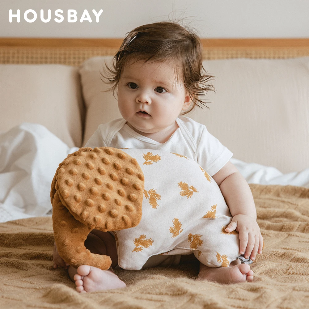 Almohada suave para bebé con diseño elefante - Doudou seguro