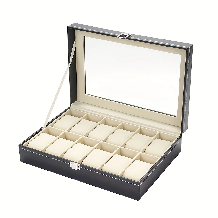 Organizador de relojes con cerradura y almohadillas extraíbles - imagen 3
